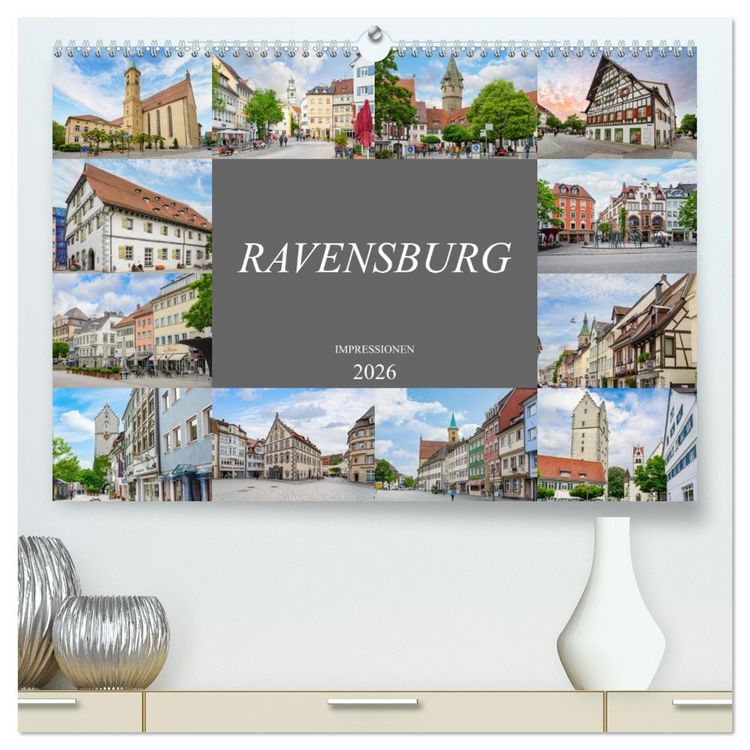 Produktbild: Ravensburg Impressionen (hochwertiger Premium Wandkalender 2026 DIN A2 quer), Kunstdruck in Hochglanz