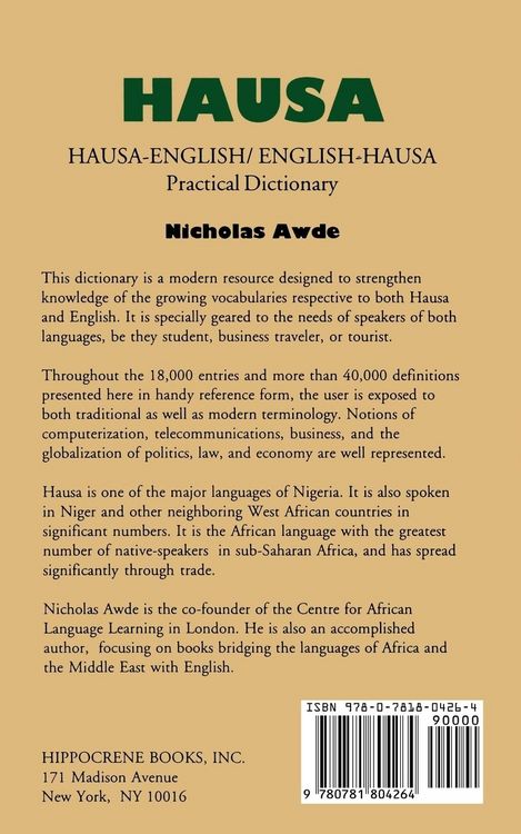 Produktbild: Hausa-English/English-Hausa Practical Dictionary