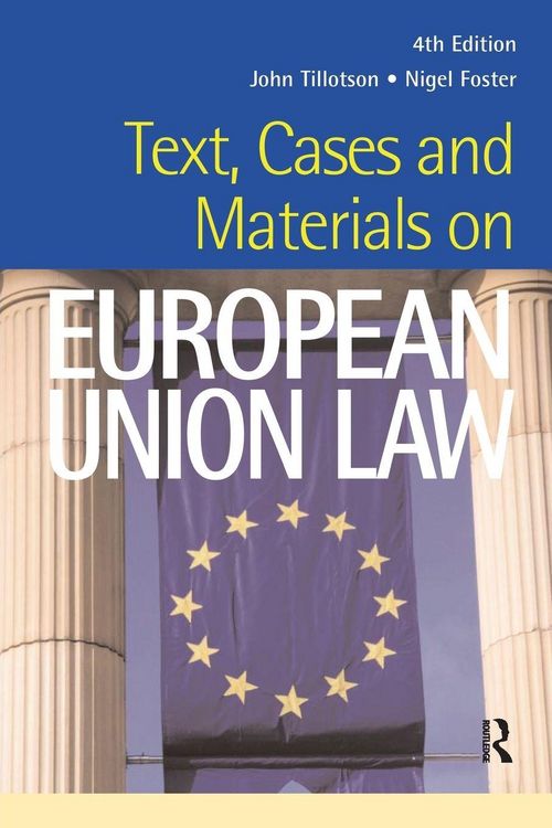 Produktbild: Text, Cases and Materials on European Union Law