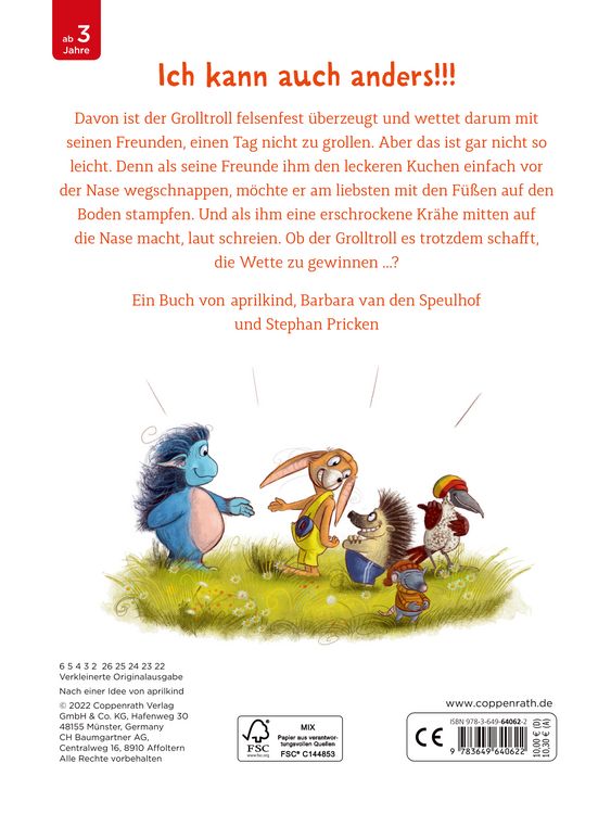 Produktbild: Der Grolltroll ... grollt heut nicht!? (Pappbilderbuch)
