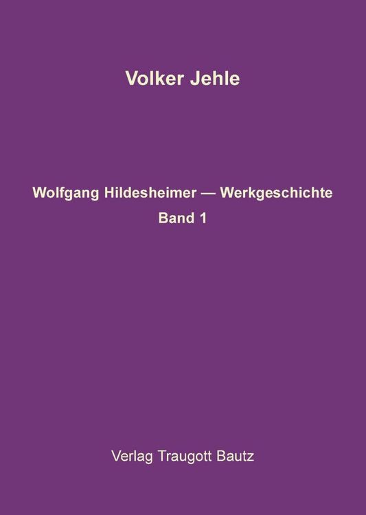 Produktbild: Wolfgang Hildesheimer. Werkausgabe