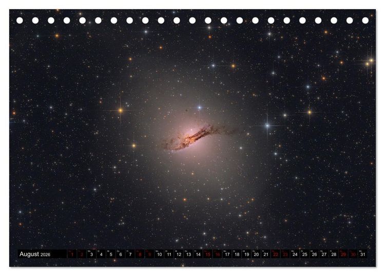 Produktbild: Galaxien im Universum (Tischkalender 2026 DIN A5 quer), CALVENDO Monatskalender