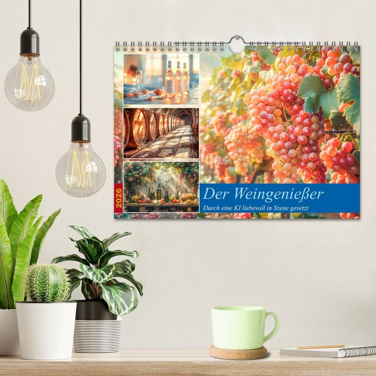 Produktbild: Der Weingenie&szlig;er (Wandkalender 2026 DIN A4 quer), CALVENDO Monatskalender