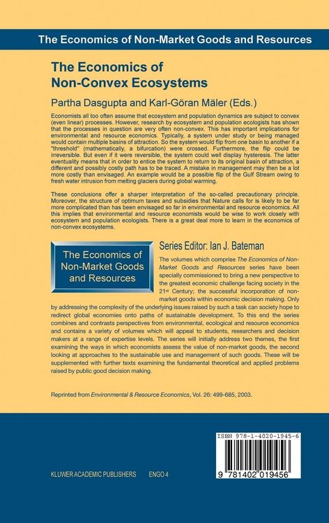 Produktbild: The Economics of Non-Convex Ecosystems