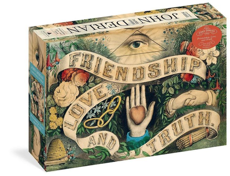 Produktbild: John Derian Paper Goods: Friendship, Love, and Truth 1,000-Piece Puzzle