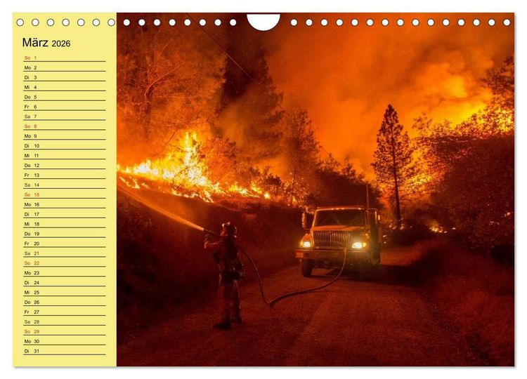 Produktbild: Die Feuerwehr. U.S. Firefighter im Einsatz (Wandkalender 2026 DIN A4 quer), CALVENDO Monatskalender