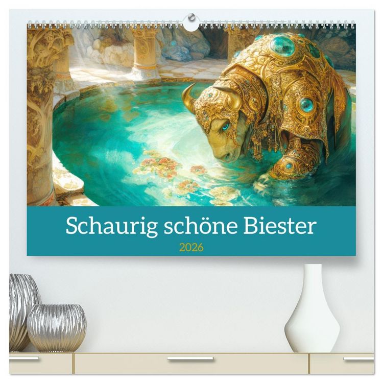 Produktbild: Schaurig sch&ouml;ne Biester (hochwertiger Premium Wandkalender 2026 DIN A2 quer), Kunstdruck in Hochglanz