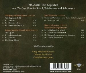 Produktbild: Mozart:Kegelstatt Trio and Clarinet Trios