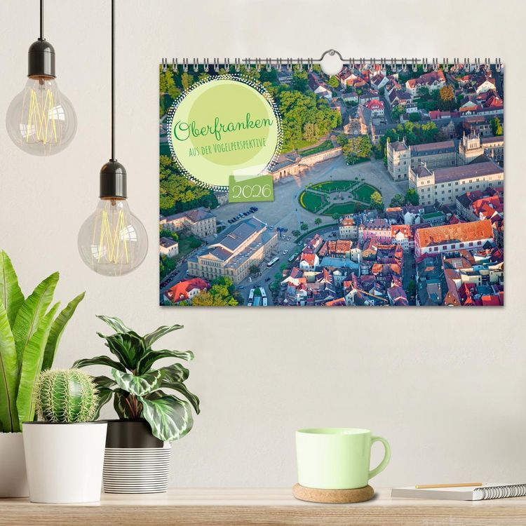 Produktbild: Oberfranken aus der Vogelperspektive (Wandkalender 2026 DIN A4 quer), CALVENDO Monatskalender