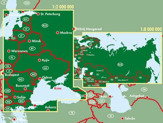 Produktbild: Russland GUS 1 : 2 000 000 / 1 : 8 000 000