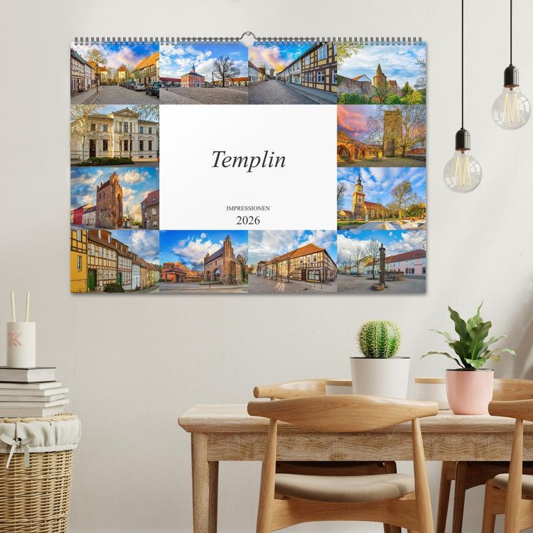 Produktbild: Templin Impressionen (Wandkalender 2026 DIN A2 quer), CALVENDO Monatskalender