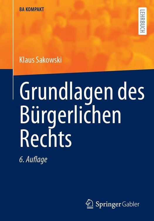 Produktbild: Grundlagen des B&uuml;rgerlichen Rechts