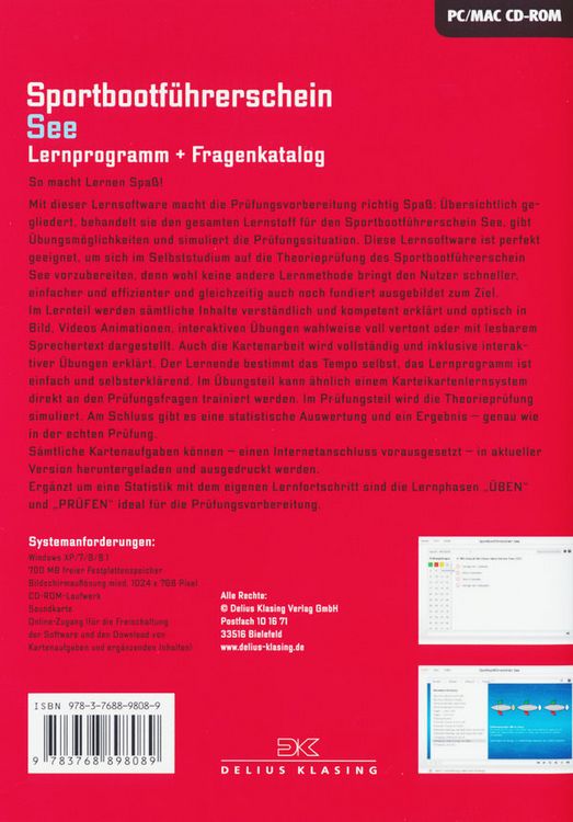 Produktbild: Sportbootf&uuml;hrerschein See - Lernprogramm mit Fragenkatalog