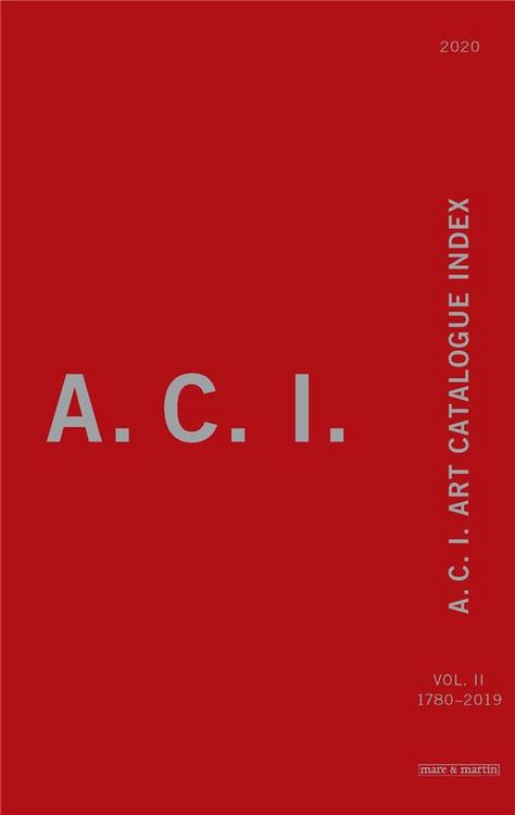 Produktbild: A.C.I., art catalogue index : Catalogues raisonn&eacute;s of artists