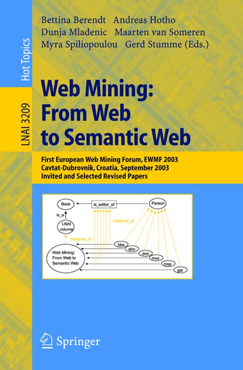 Produktbild: Web Mining: From Web to Semantic Web