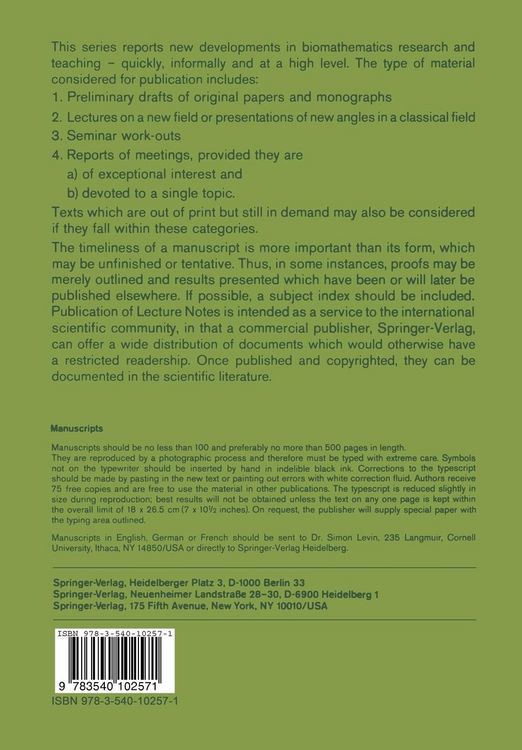 Produktbild: Biological Growth and Spread
