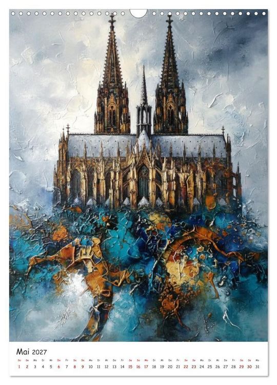 Produktbild: K&ouml;lner Dom-Impressionen: Eine k&uuml;nstlerische Reise (Wandkalender 2027 DIN A3 hoch), CALVENDO Monatskalender