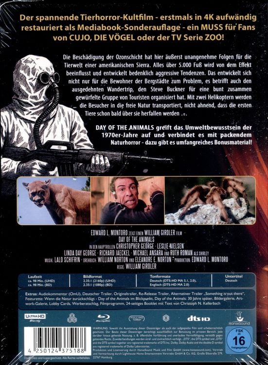Produktbild: Day of the Animals - Panik in der Sierra Nova - Mediabook - Limited Edition (4K Ultra HD) (+ Blu-ray)