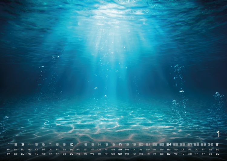 Produktbild: Meer &ndash; Im Rhythmus der Gezeiten! - 2027 - Kalender DIN A3