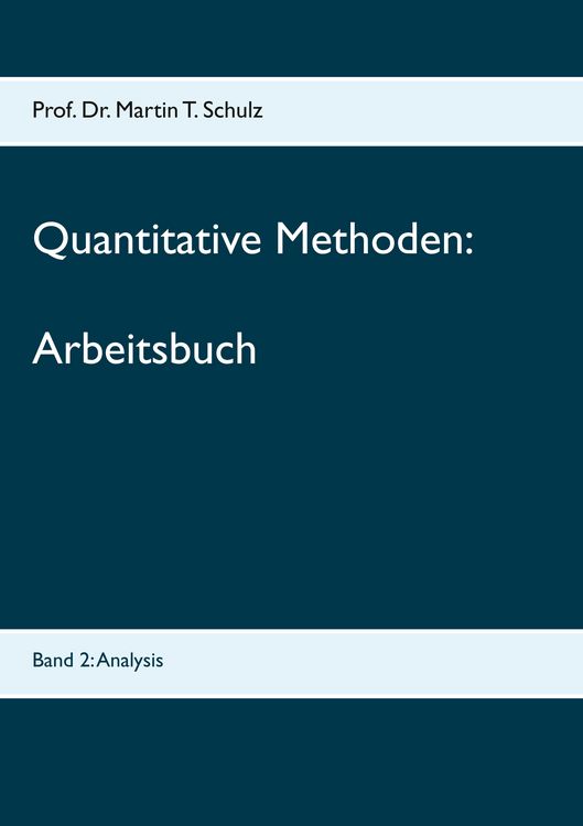 Produktbild: Quantitative Methoden - Arbeitsbuch