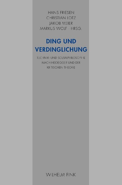 Produktbild: Ding und Verdinglichung