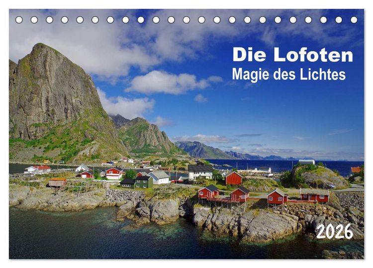 Produktbild: Die Lofoten - Magie des Lichtes (Tischkalender 2026 DIN A5 quer), CALVENDO Monatskalender