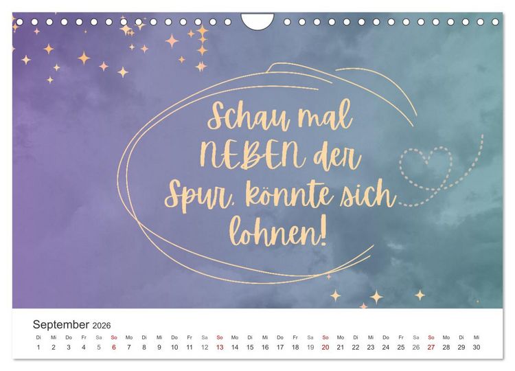 Produktbild: Lass Freude dein Kompass sein (Wandkalender 2026 DIN A4 quer), CALVENDO Monatskalender