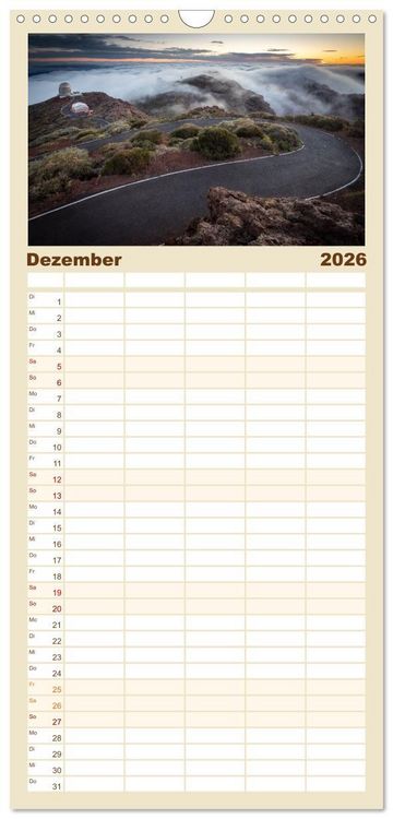 Produktbild: Familienplaner 2026 - La Palma - La Isla Bonita mit 5 Spalten (Wandkalender, 21 x 45 cm) CALVENDO
