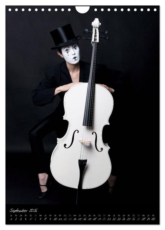 Produktbild: Wei&szlig;es Cello auf Reisen (Wandkalender 2026 DIN A4 hoch), CALVENDO Monatskalender