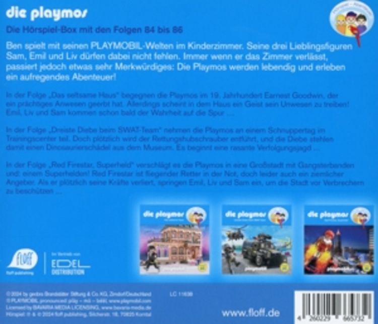 Produktbild: Die Playmos-H&ouml;rspiel-Box Folgen 84-86 (Das Origina