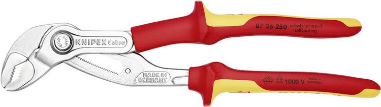 Produktbild: Knipex Cobra 87 26 250 Wasserpumpenzange Schl&uuml;sselweite (metrisch) 46mm 250mm