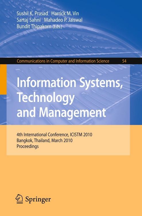 Produktbild: Information Systems, Technology and Management