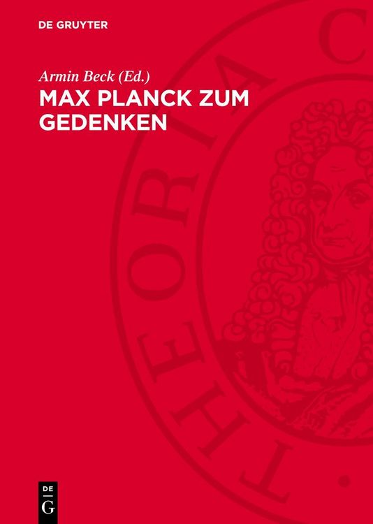 Produktbild: Max Planck zum Gedenken