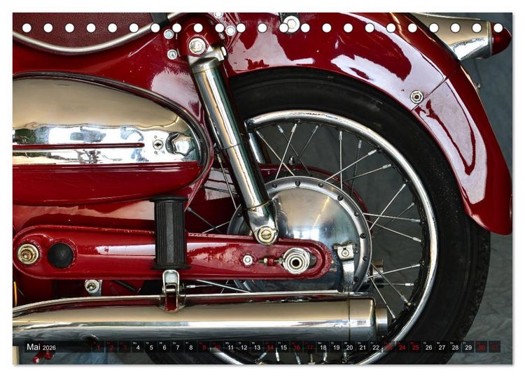 Produktbild: Puch 250 SGS Motorrad - Oldie aus &Ouml;sterreich (Tischkalender 2026 DIN A5 quer), CALVENDO Monatskalender