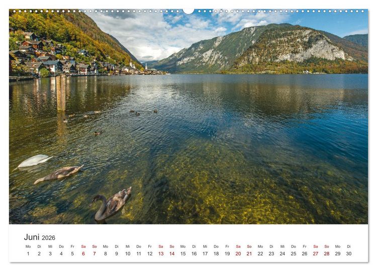 Produktbild: Hallstatt - Die Perle &Ouml;sterreichs (Wandkalender 2026 DIN A2 quer), CALVENDO Monatskalender