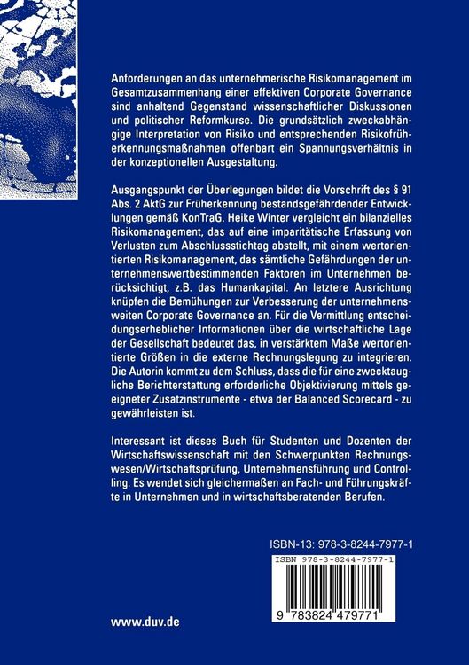 Produktbild: Risikomanagement und effektive Corporate Governance