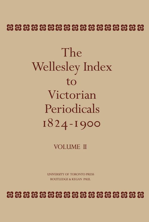 Produktbild: The Wellesley Index to Victorian Periodicals 1824-1900