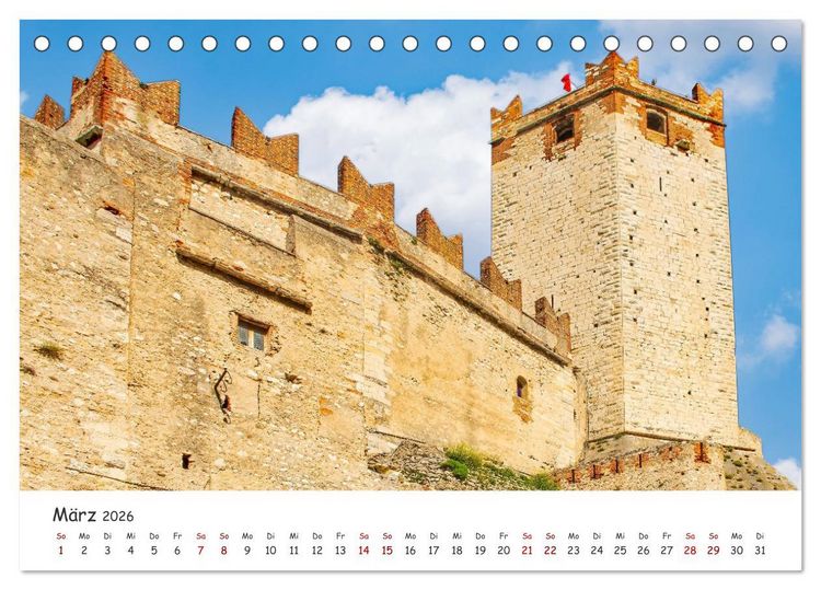 Produktbild: Malcesine am Gardasee (Tischkalender 2026 DIN A5 quer), CALVENDO Monatskalender