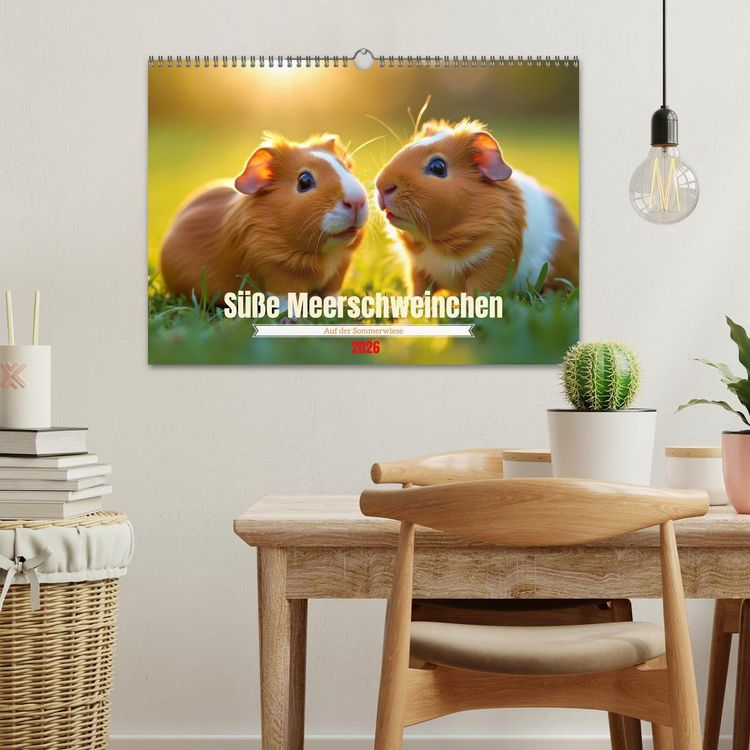 Produktbild: S&uuml;&szlig;e Meerschweinchen (Wandkalender 2026 DIN A3 quer), CALVENDO Monatskalender
