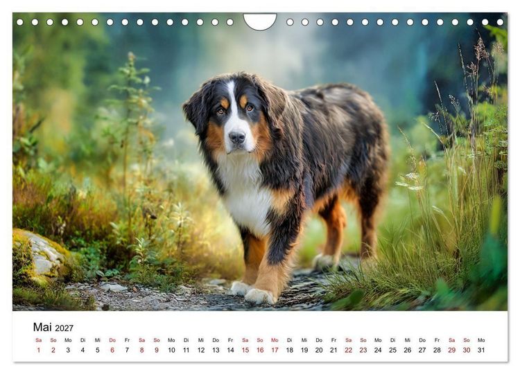 Produktbild: Stolz und Sanftmut - Berner Sennenhunde (Wandkalender 2027 DIN A4 quer), CALVENDO Monatskalender