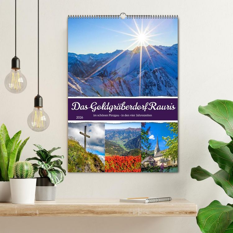 Produktbild: Das Goldgr&auml;berdorf Rauris (Wandkalender 2026 DIN A2 hoch), CALVENDO Monatskalender