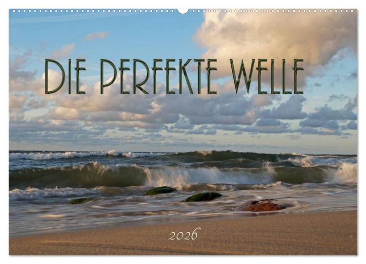 Produktbild: Die perfekte Welle (Wandkalender 2026 DIN A2 quer), CALVENDO Monatskalender