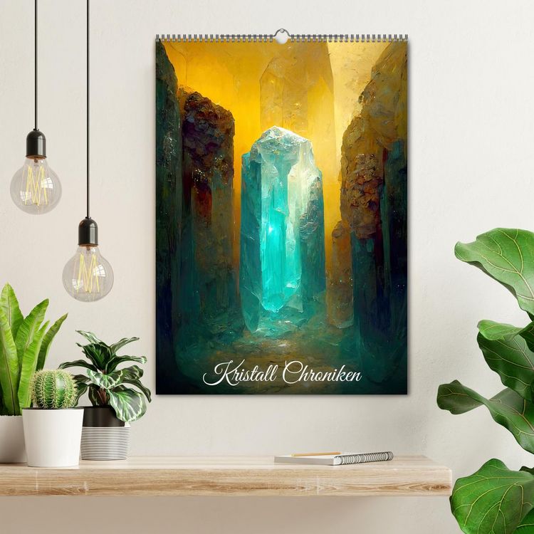 Produktbild: Kristall Chroniken (Wandkalender 2026 DIN A2 hoch), CALVENDO Monatskalender