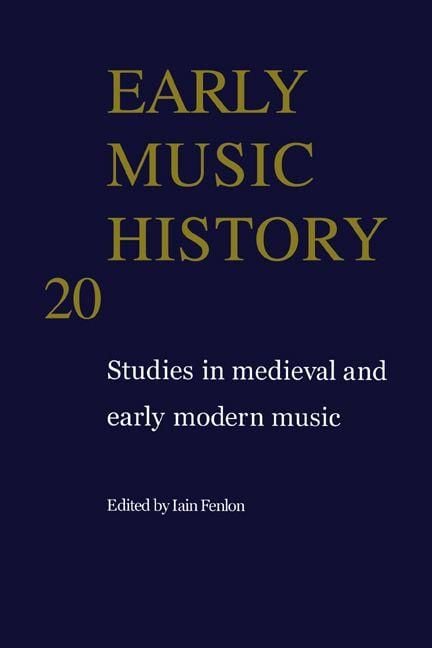 Produktbild: Early Music History v20