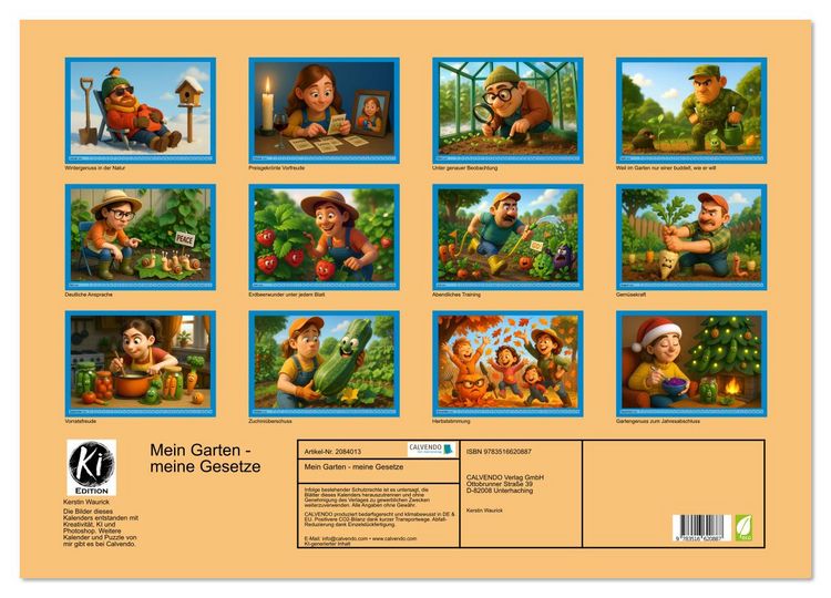 Produktbild: Mein Garten - meine Gesetze (Wandkalender 2026 DIN A2 quer), CALVENDO Monatskalender