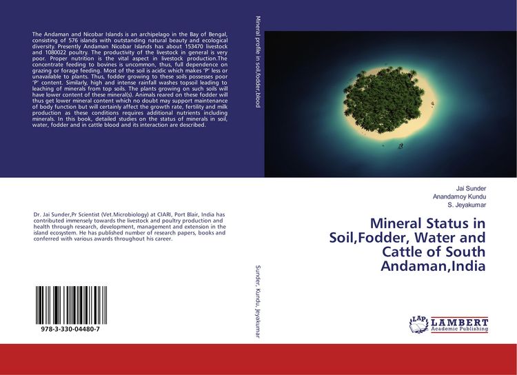 Produktbild: Mineral Status in Soil,Fodder, Water and Cattle of South Andaman,India