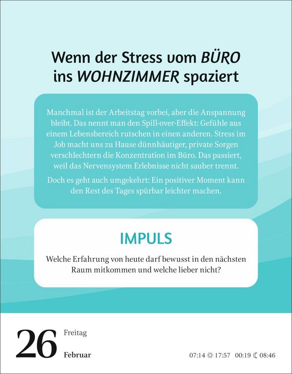 Produktbild: Der Psychologie-Kalender Tagesabrei&szlig;kalender 2027 - Endlich wissen, wie wir ticken