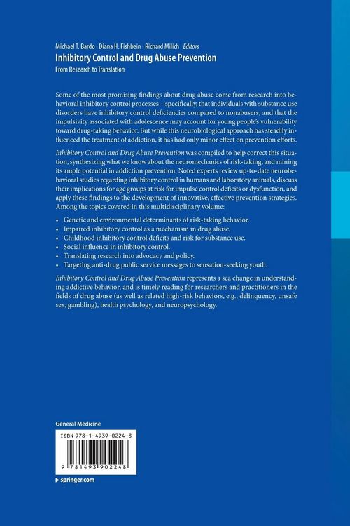 Produktbild: Inhibitory Control and Drug Abuse Prevention