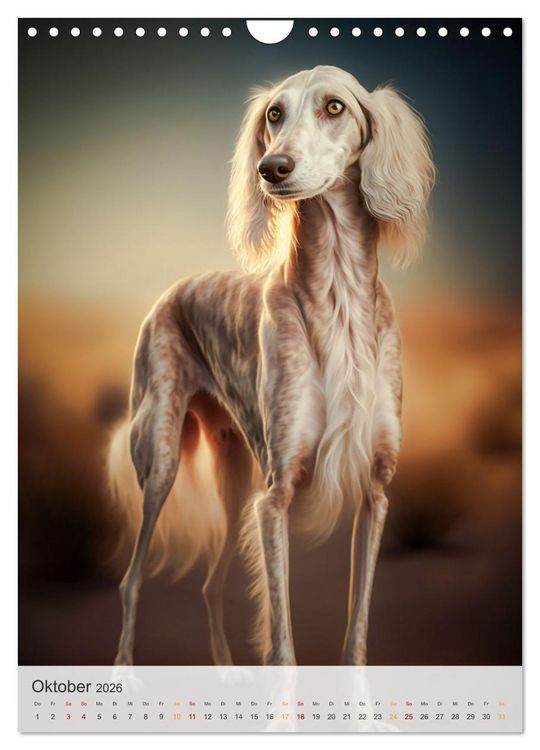Produktbild: Persischer Windhund (Wandkalender 2026 DIN A4 hoch), CALVENDO Monatskalender