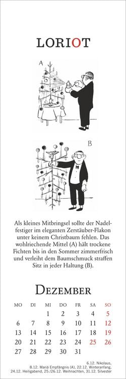 Produktbild: Loriot Lesezeichen & Kalender 2027